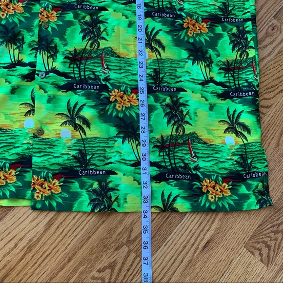 Rima Hawaiian Shirt Caribbean Floral Palm Trees Islands tropic Colorful 3 XL - Picture 3 of 7